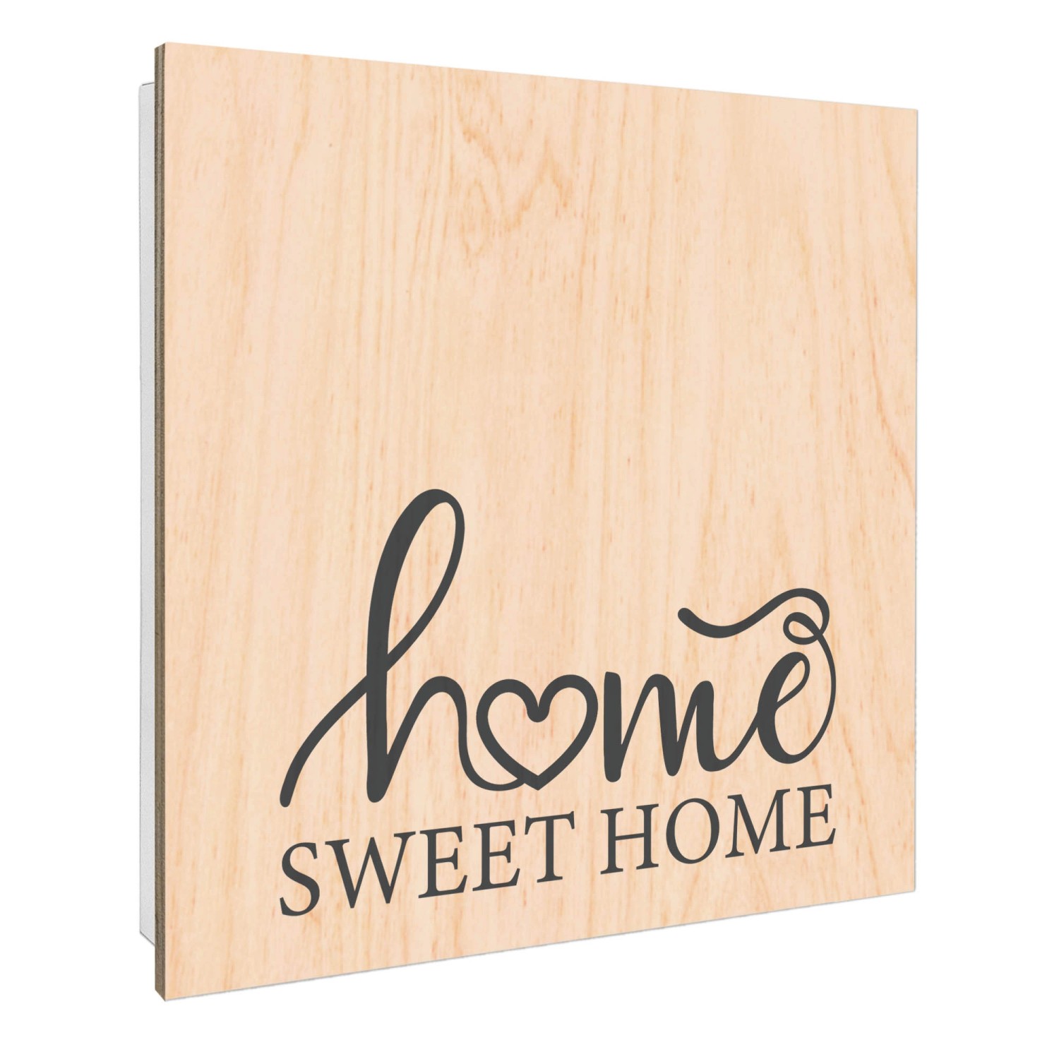 Banjado Großer Schlüsselbox Holz 30x30cm Weiß Scharnier Rechts 50 Haken Sch günstig online kaufen