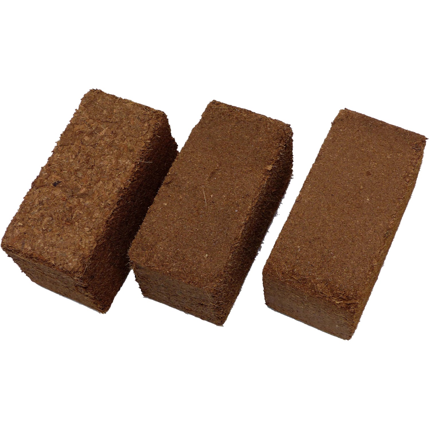 3 Kokosfaser Ziegel mini für Terrarien & Insektarien. Bodengrund im Set.