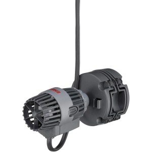 Eheim Stream On+ 3500 Strömungspumpe für Aquarien, mit Magnethalterung und grauem Gehäuse.