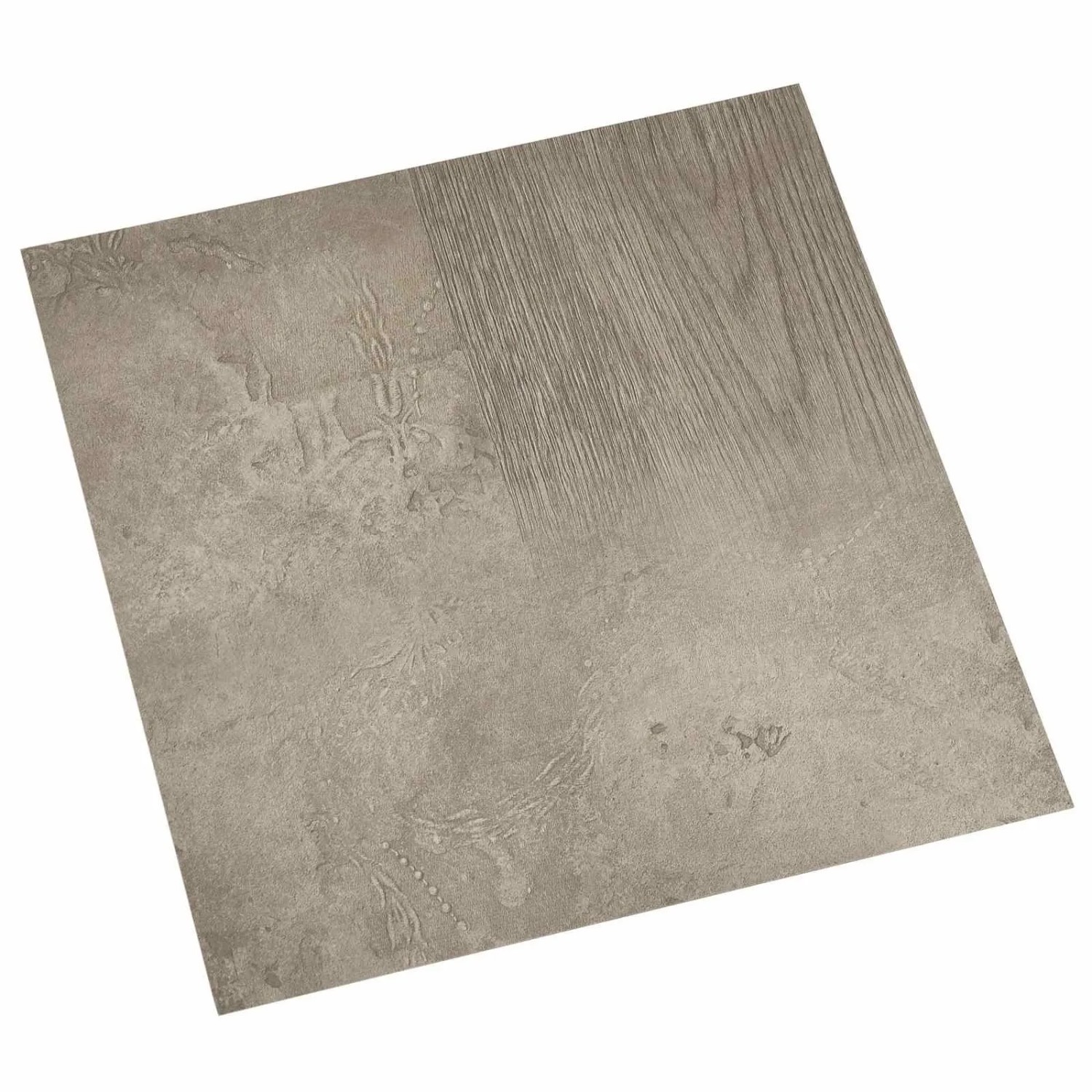 vidaXL Bodenplanken 55 Stk Grau 5,11 m² PVC 42046340