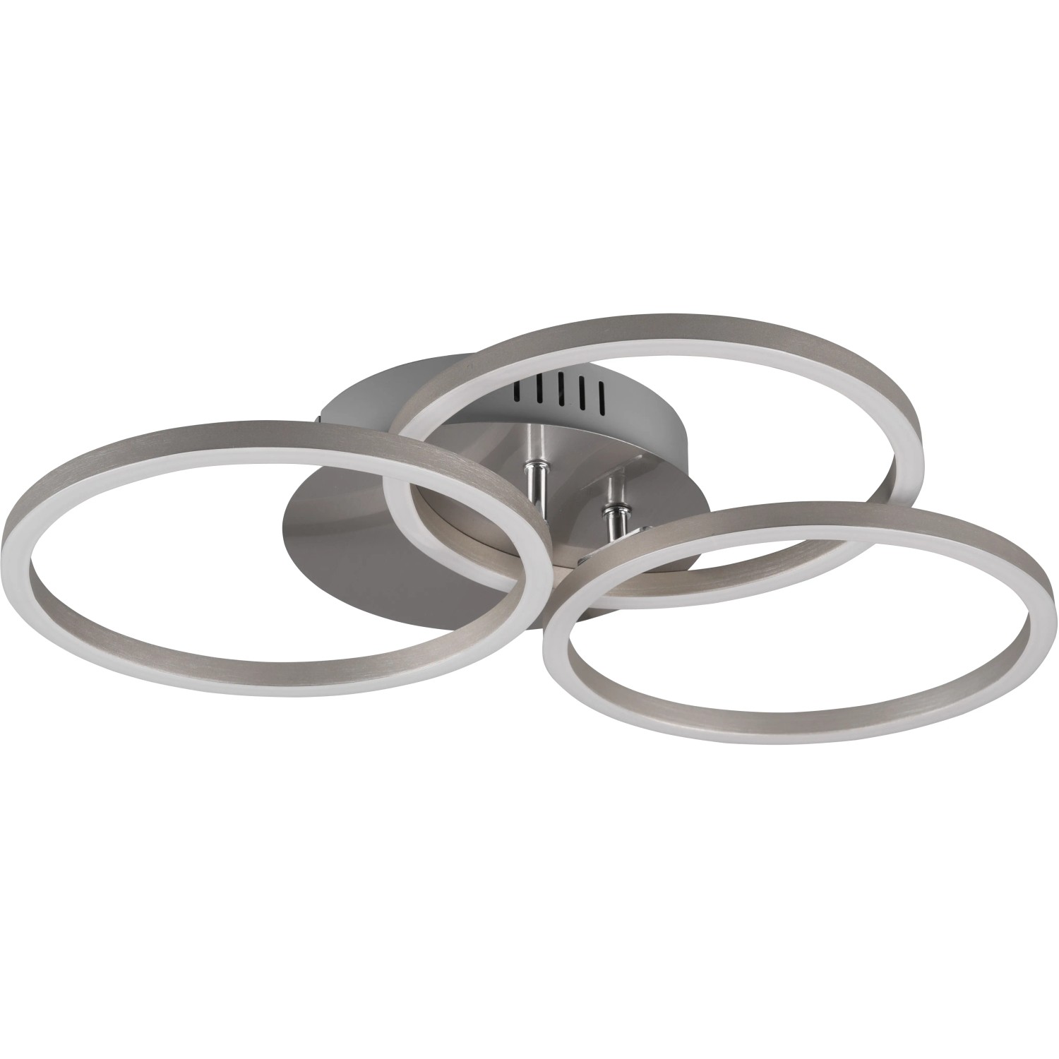 Trio LED Deckenlampe Circle 27 W Nickel matt kaufen bei OBI