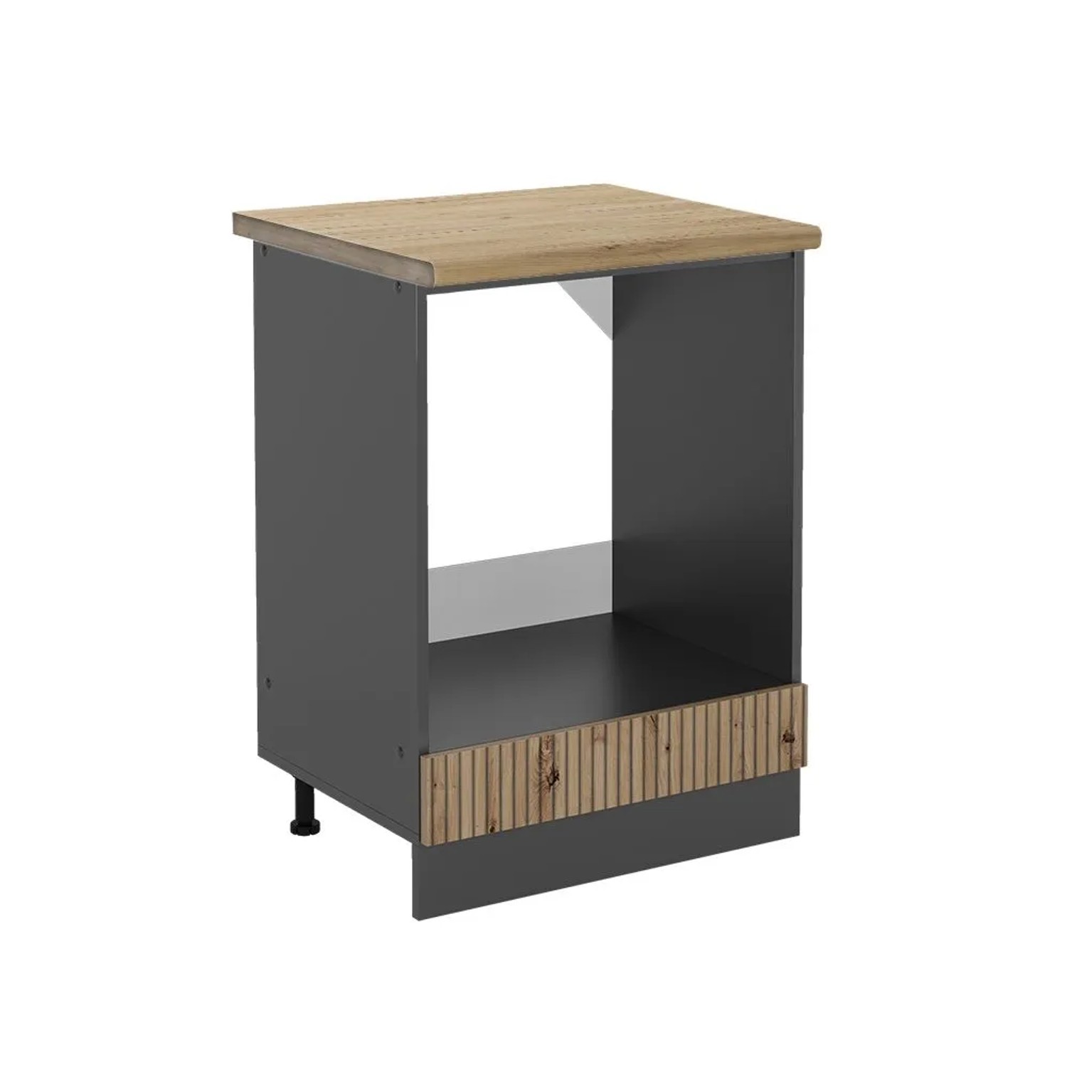 Vicco Herdumbauschrank R-Line Artisan-Eiche Anthrazit 60 cm AP Eiche