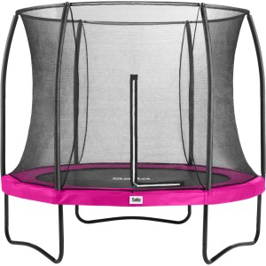 Salta Trampolin Comfort Edition Ø 183 cm in Pink mit Sicherheitsnetz.