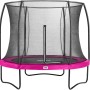 Salta Trampolin Comfort Edition Ø 183 cm in Pink mit Sicherheitsnetz.