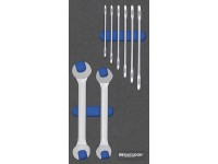 Matador Doppelmaulschlüssel 32x36 Mm - Profi-Schlüssel Aus Chrom-Vanadium Stahl Matt Verchromt