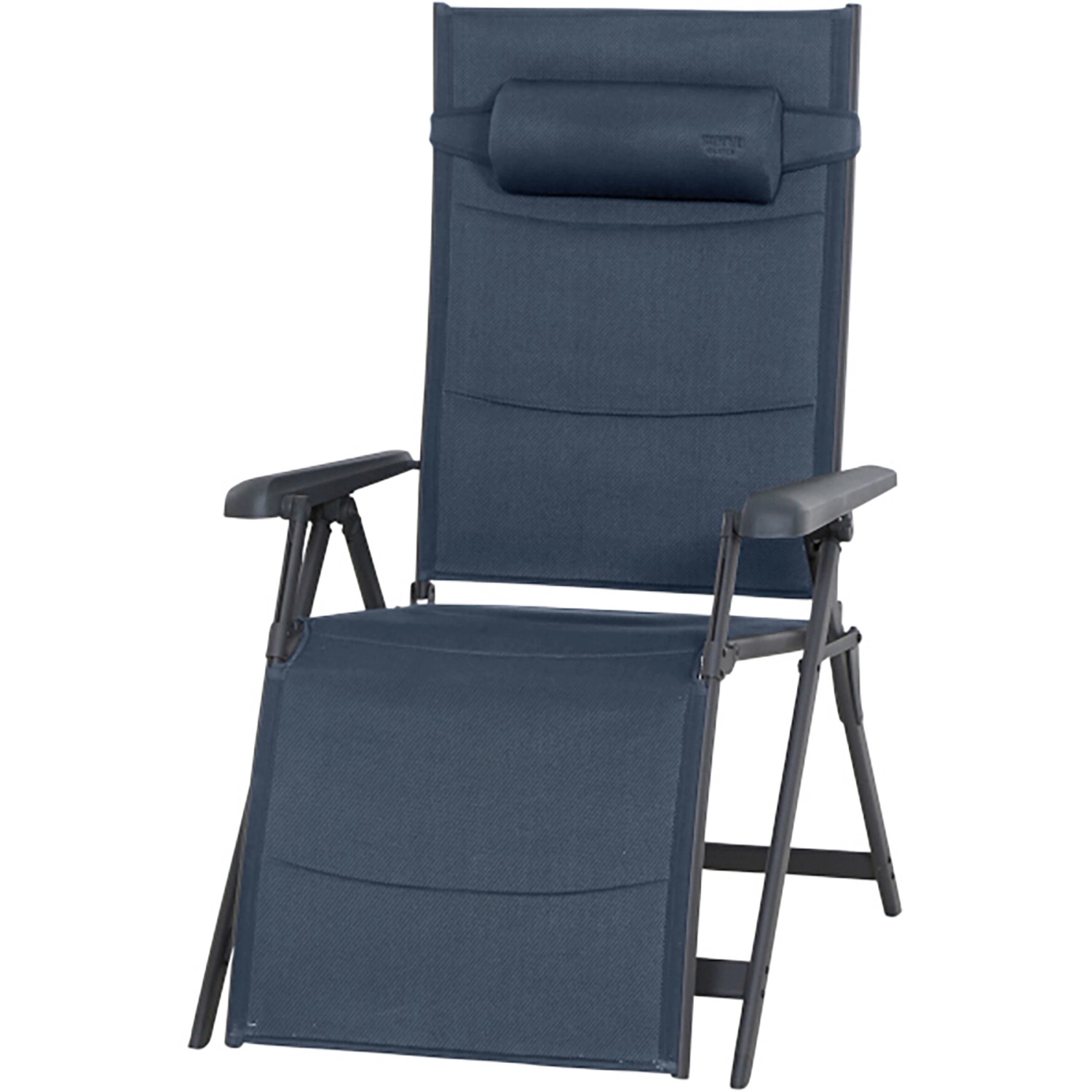 Siena Garden Campingrelaxliege Premium XL 91 cm x 74,5 cm x 122,5 cm Dunkelblau