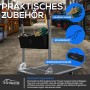 TroniTechnik Transportwagen mit Zubehör: Werkzeugtasche, Handschuhe, Spanngurt.