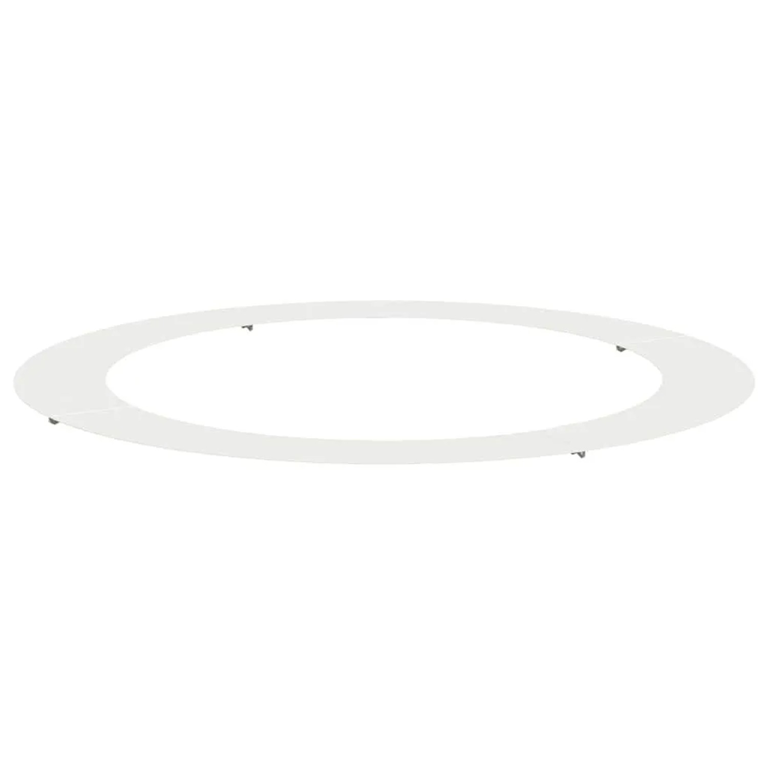 vidaXL Geeignet für Flachen Baumring Weiß Ø90/120 cm Stahl 873720
