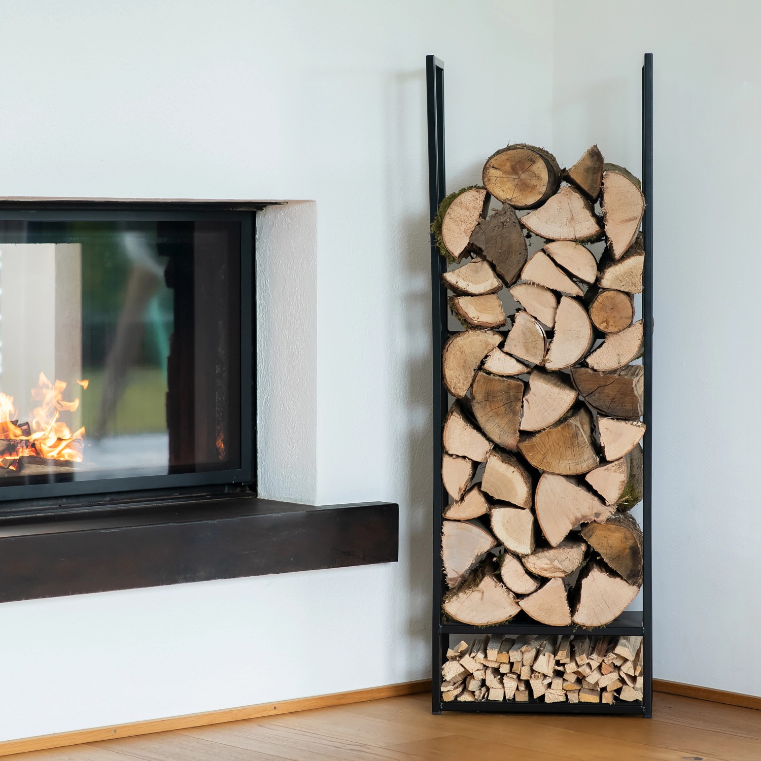 ShelterLogic Kaminholzregal Aus Stahl - 244cm Brennholzregal Mit 550kg Traglast