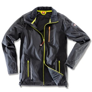 Schwarze Bullstar Light-Softshelljacke Ultra, Größe M, atmungsaktiv und wasserabweisend.