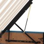 vidaXL Bett mit LED-Lichtleisten Dunkelblau 200 x 200 cm Samt 3371607_16