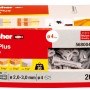 fischer Spreizdübel SX Plus 4x20, 200 Stück im Karton. Universaldübel für sicheren Halt in Vollbaustoffen.