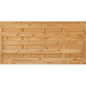 T&J Sichtschutzzaun Maxi-Massiv, grün imprägniert, 180x90 cm, aus Holz.