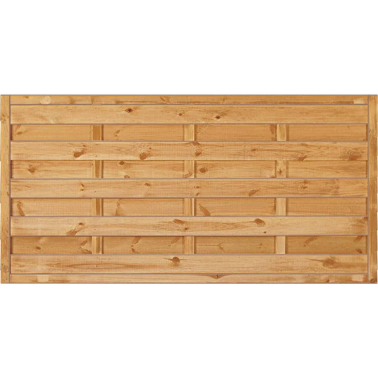 T & J Sichtschutzzaun Maxi-Massiv Grün 180 x 90 cm