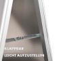 Detailansicht des klappbaren KARAT Kundenstopper A1 aus Aluminium mit Metall-Klapptraversen.