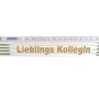 Stabila Zollstock mit Lasergravur "Lieblings Kollegin", 2 m, für Messarbeiten und als Geschenkidee.