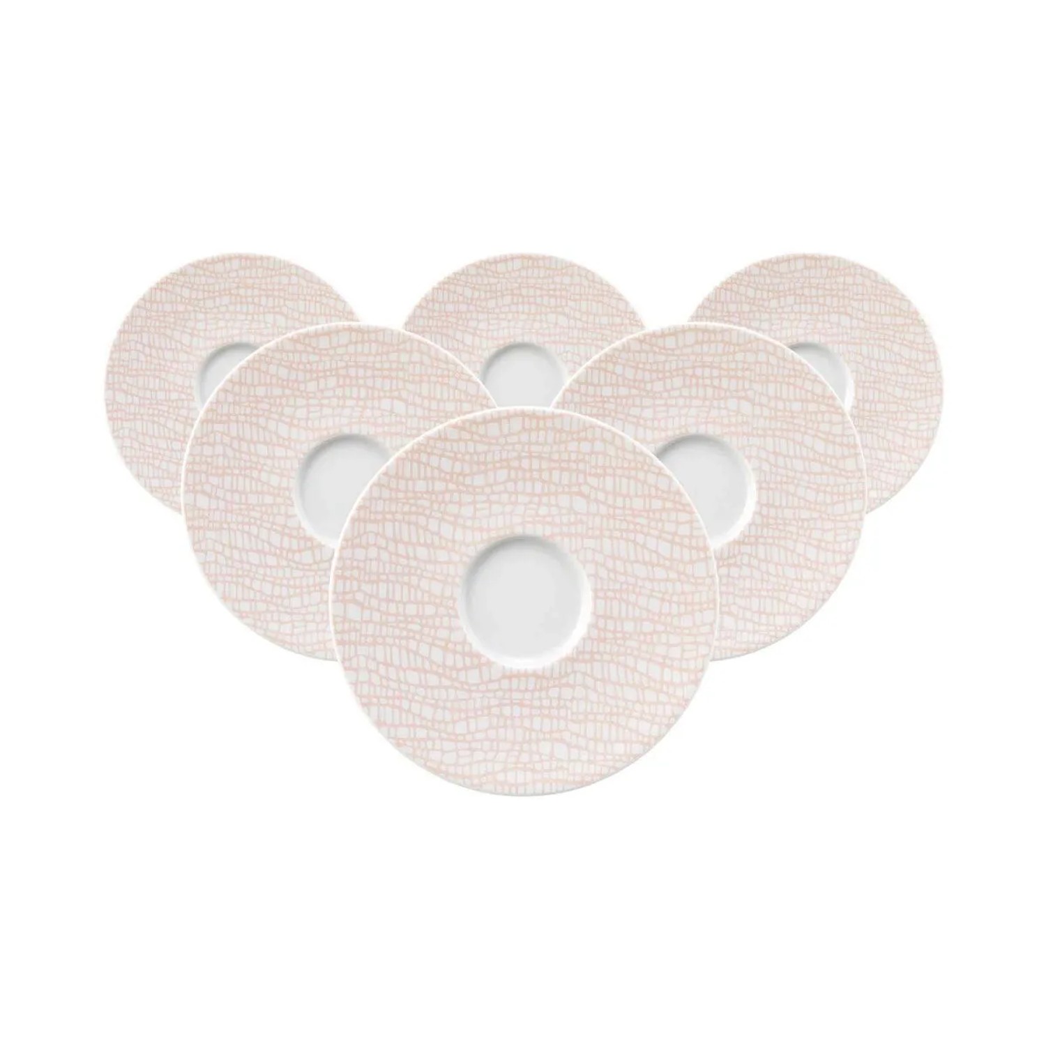 Seltmann Weiden Life Fashion Untertasse 13,5 cm 6er Set Posh Rose