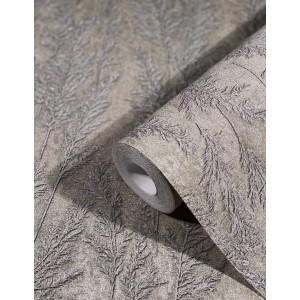 Marburg Vliestapete Natural Opulence mit floralem Muster in Rot und Braun.