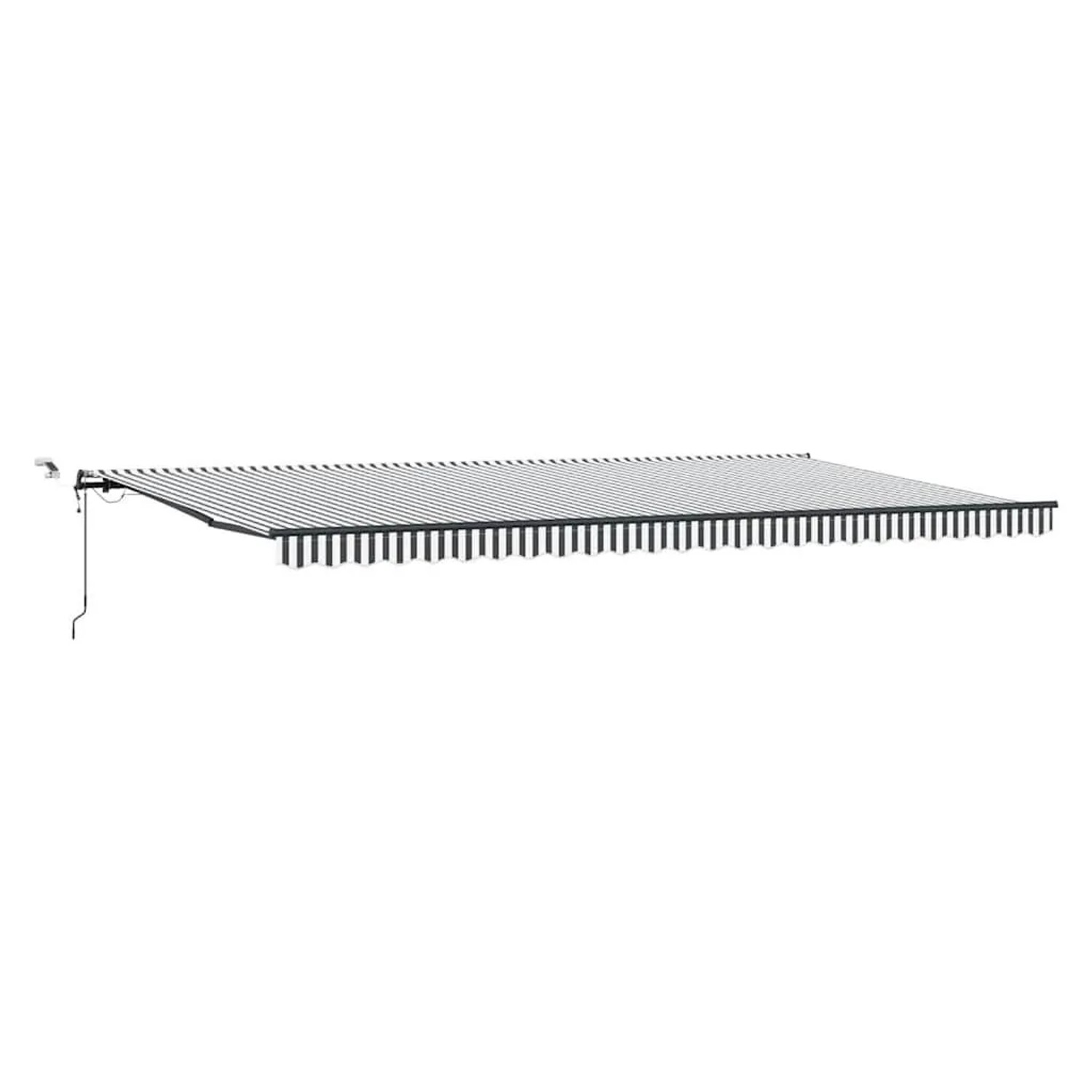 vidaXL Markise Automatisch mit LEDs Anthrazit & Weiß 600x300 cm 3310246