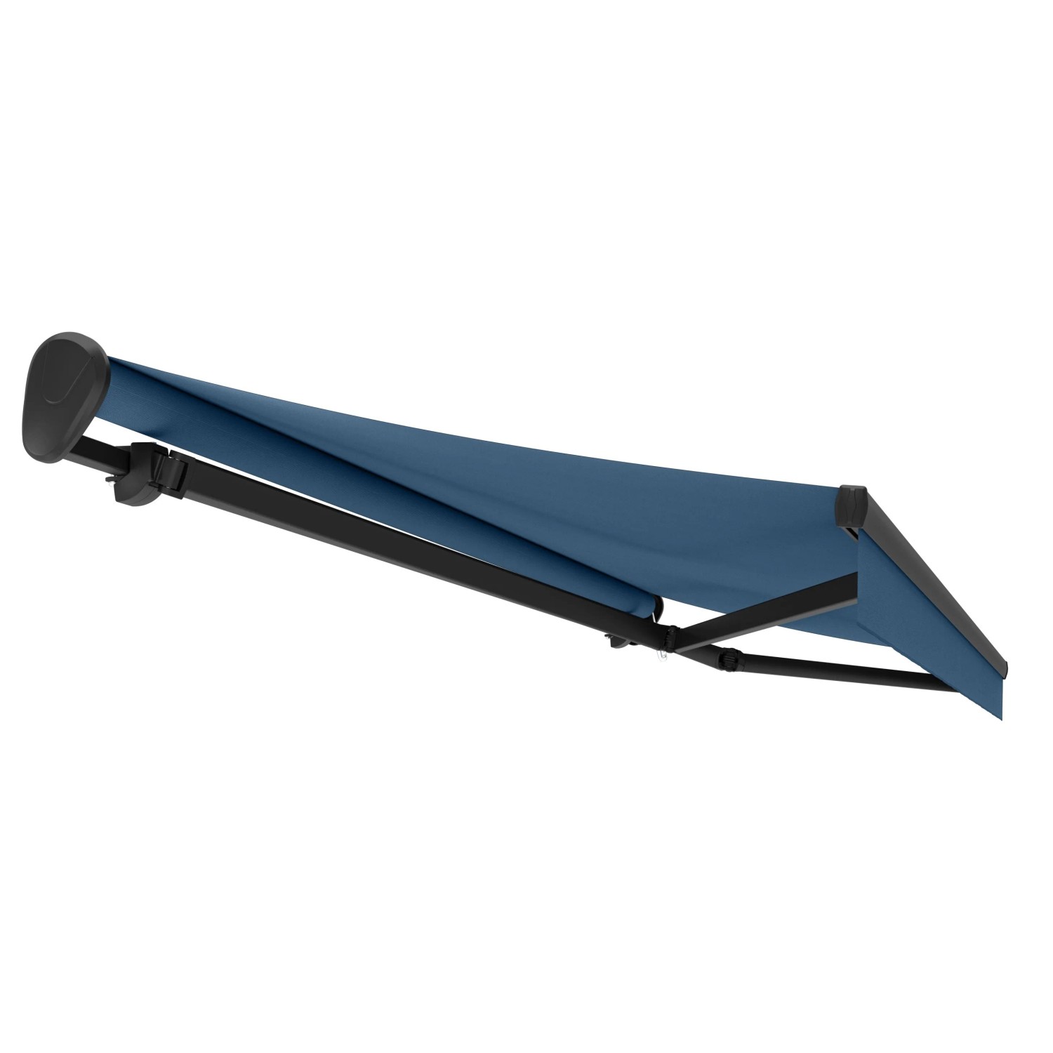 Gelenkarmmarkise Ebro Anthrazit 5 x 3 m Blau