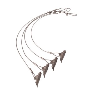 ShelterLogic Erdanker Set, 4 Stück, 107 cm, mit Drahtseil für Zelte und Pavillons.