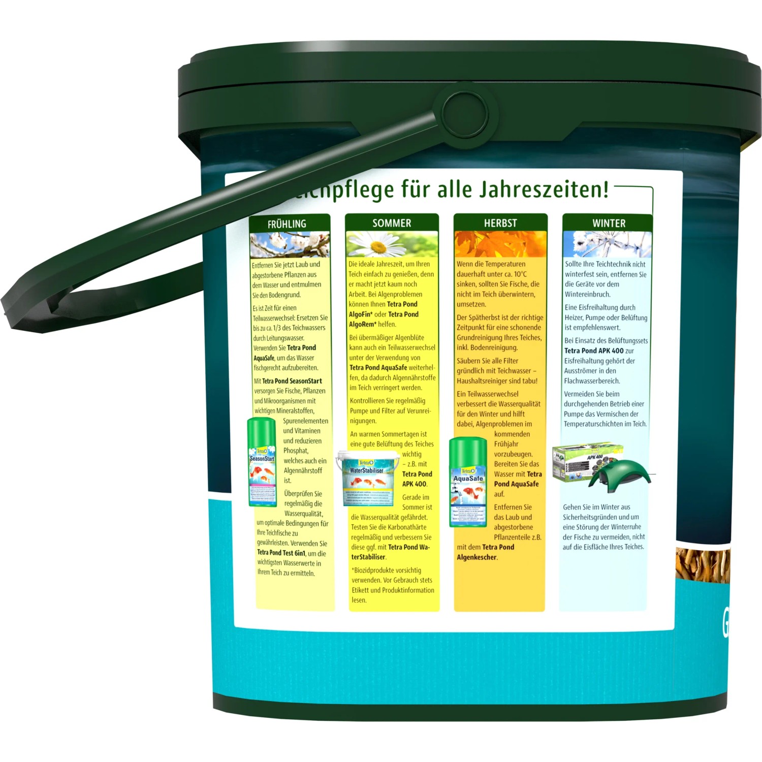 Tetra Pond MultiMix 7l Fischfutter für Teichfische im Eimer.