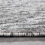 Detailaufnahme: Ayyildiz Kurzflorteppich Nizza, grau, 60x100 cm. Kurzflor-Schlingen-Teppich mit meliertem Design.