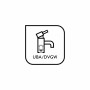 Symbol für Duscharmatur baliv DU-5750 Chrom, UBA/DVGW geprüft.