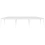 Weißes vidaXL Partyzelt 3x9 m aus PE, ideal für Gartenpartys und Feste.