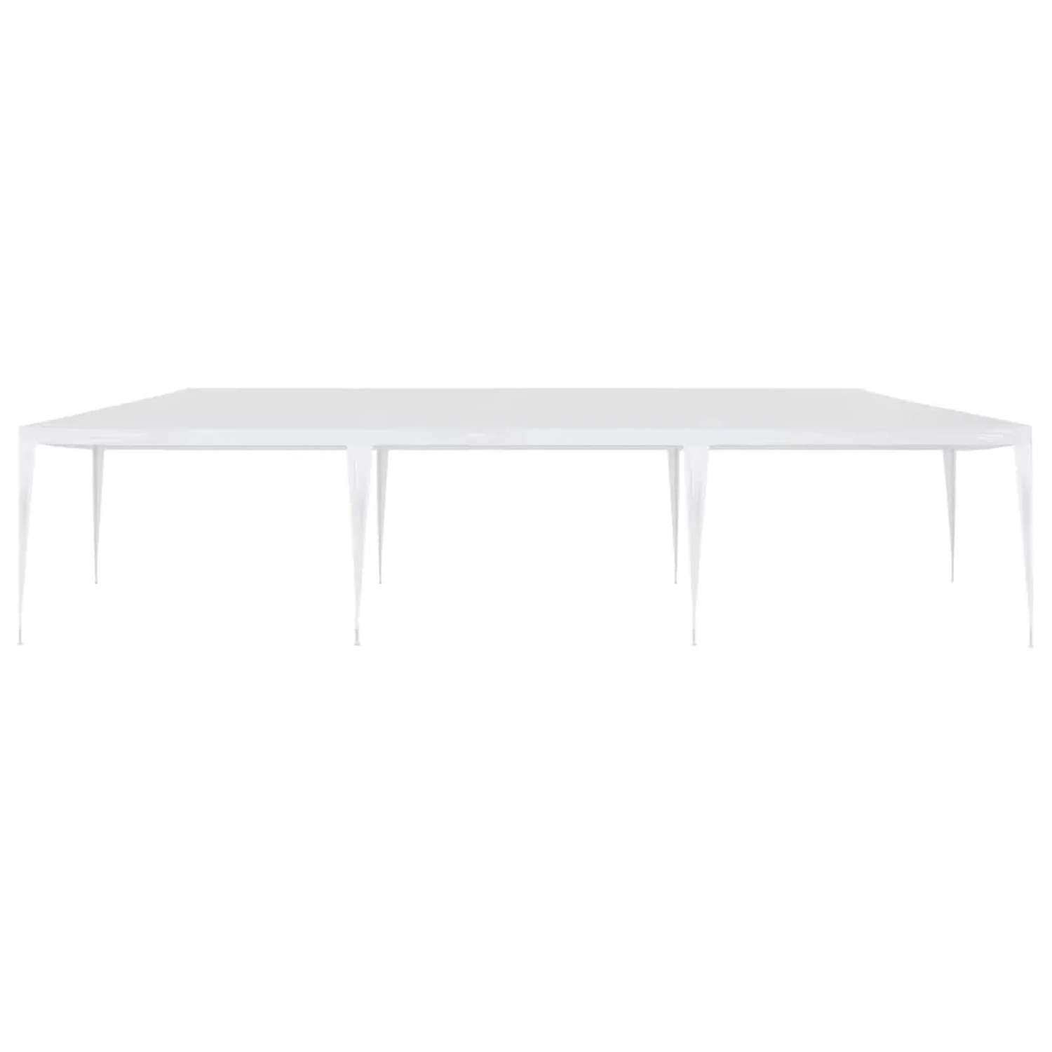 Weißes vidaXL Partyzelt 3x9 m aus PE, ideal für Gartenpartys und Feste.