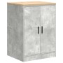 vidaXL Garagen-Aufbewahrungsschrank Betongrau Massivholz Kiefer 860574
