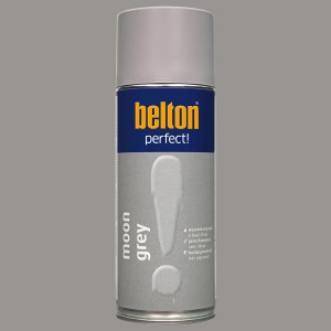 belton Buntlack Perfect Moon Grey, seidenmatt, 400ml Dose. Buntlack-Spray für Innen & Außen.