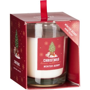 Duftkerze Winterbeere im Glas, 200g, mit festlicher Verpackung. Ideal für gemütliche Winterabende.