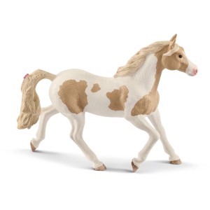 Schleich Horse Club Paint Horse Stute, detailgetreue Spielfigur mit Scheckmuster.