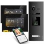 Balter EVO-HD Video-Türsprechanlage mit 2 Monitoren, Fingerprint, App und Türstation in Schwarz.