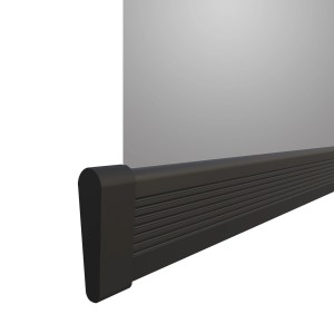 Windhager Lamellentürvorhang Alu, Insektenschutz für Türen, 120x250cm, eloxiert.