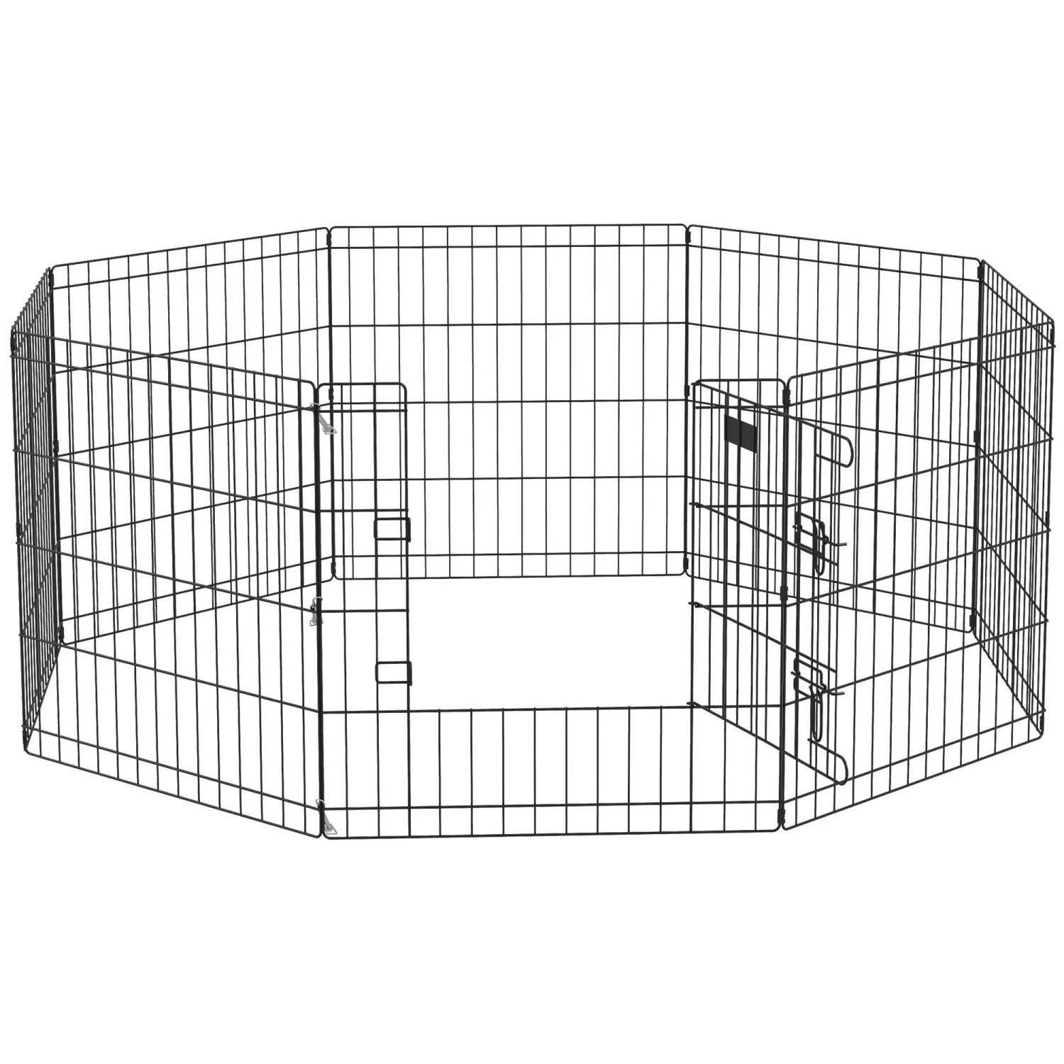 PawHut Welpenauslauf Metall 61 x 4 x 61cm