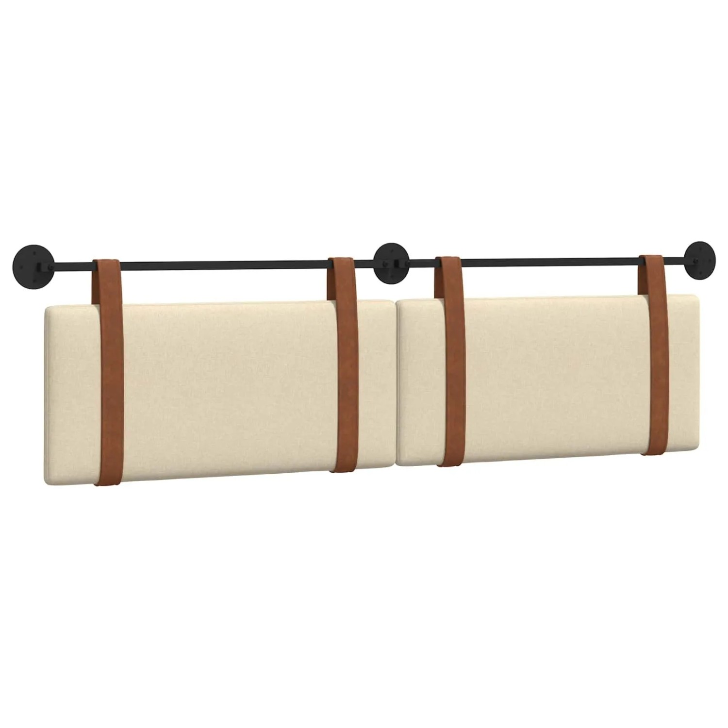 vidaXL Hängevorderseite Wandmontiert Creme 190 x 55 x 5 cm Antikes PU 42031520