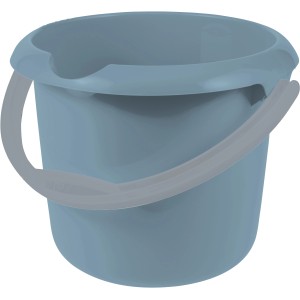 Keeeper Eimer Mika Nordic Blue, 5 Liter, mit Ausguss und Griff, für Reinigungsarbeiten.