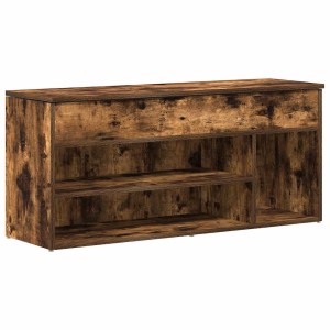 vidaXL Schuhbank Räuchereiche 102x30,5x45 cm Holzwerkstoff 859140