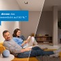 Bosch Smart Home Dimmer: Wohnzimmer mit gedimmtem Licht dank Hausautomation.