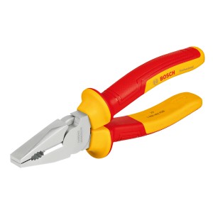 Bosch Professional VDE Kombinationszange, 180mm, mit rot-gelbem Griff.