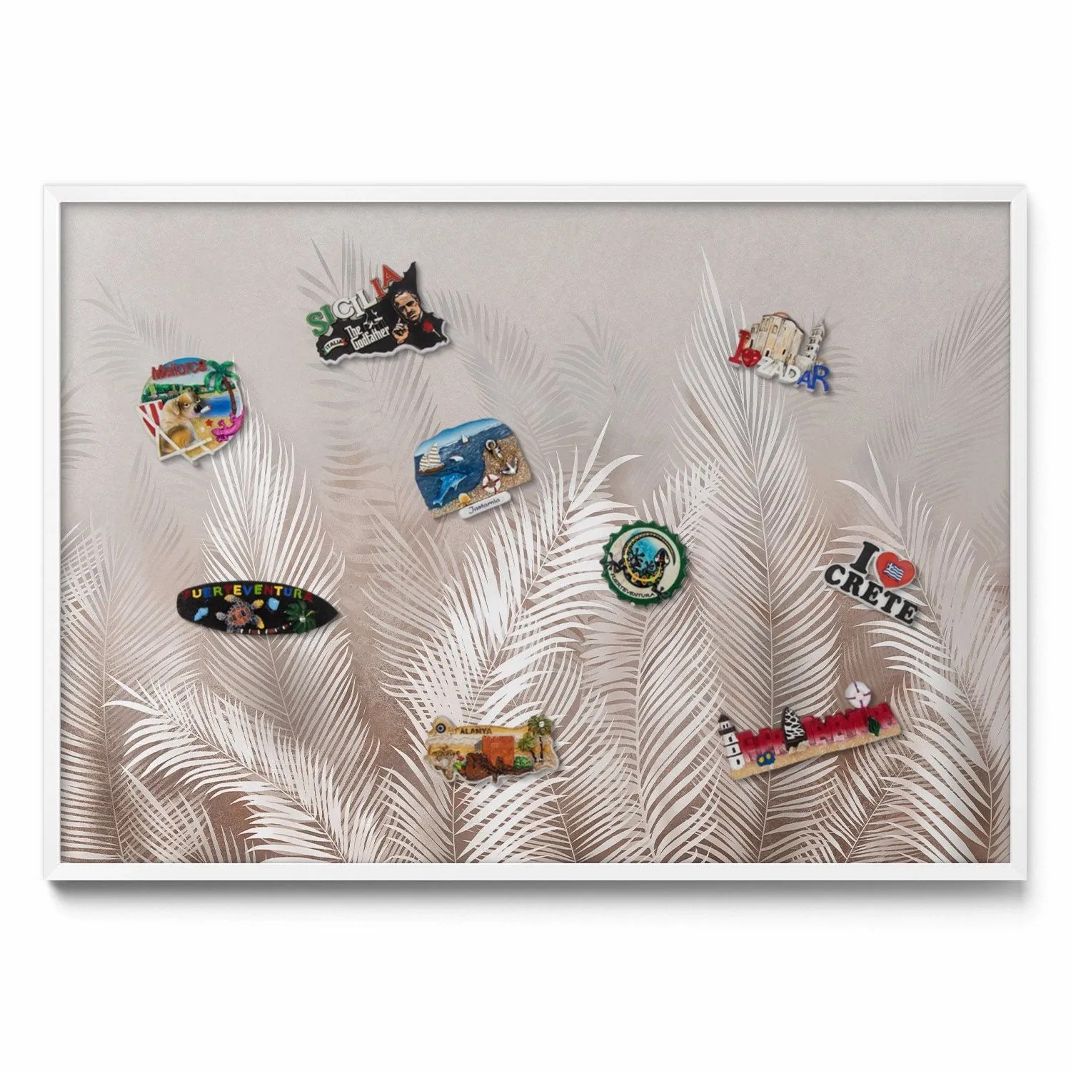 Tulup Magnettafel Magnettafel Dekorativ Bedruckt Natürliche BohoBlätter 100 günstig online kaufen