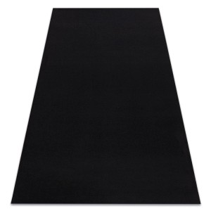 Schwarzer RugsX Läufer Rumba, 70x200 cm, Teppich mit Antirutsch-Funktion.