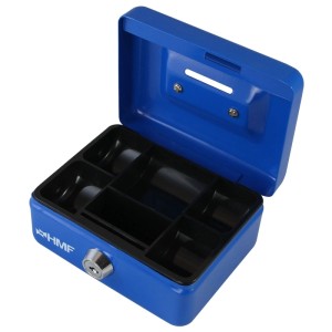 HMF 102122-05 Kinder Spardose Geldkassette Schlitz 12 x 9 x 6 cm Blau