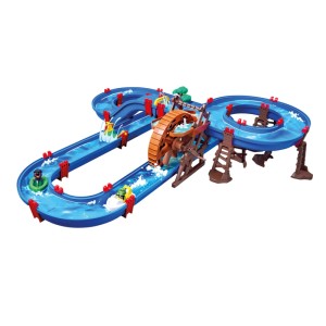 AquaPlay Wasserbahn WaterWheel Spielset mit Wasserrad und Zubehör für Kinder ab 3 Jahren.