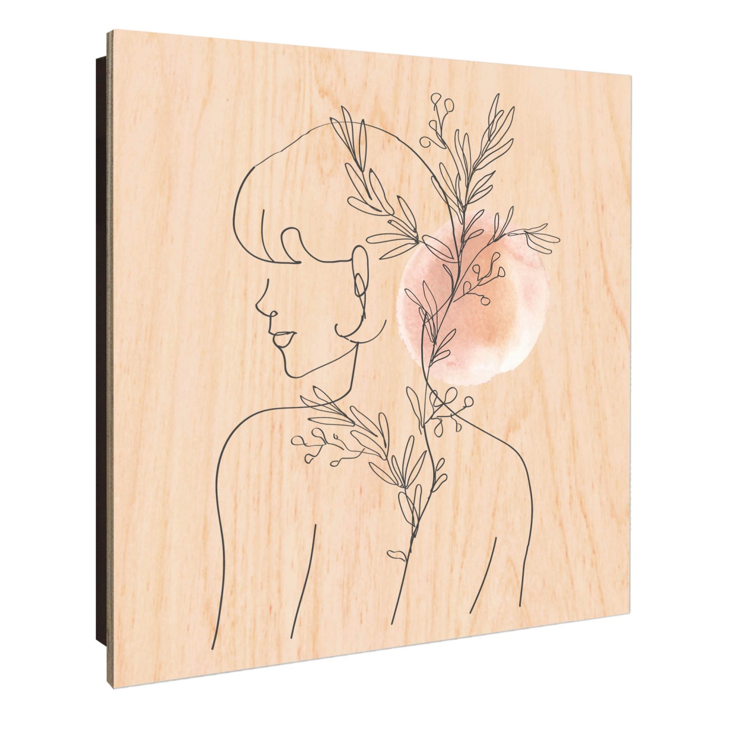 Banjado Großer Schlüsselkasten Holz 30x30cm Schwarz Scharnier Links 50 Hake günstig online kaufen
