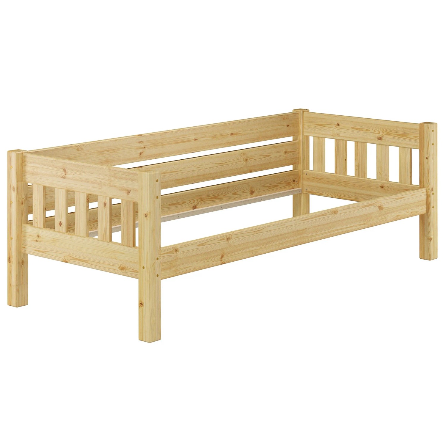 Erst-Holz Stabiles Futonbett Kieferbett 90 x 200 cm Massivholz Modell 53 ohne Zubehör