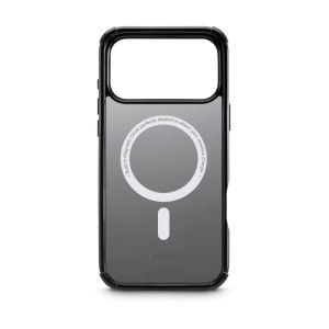 Schwarze, transparente Hama Handyhülle Extreme Protect für iPhone 17 Pro Max mit MagSafe Magnetring.