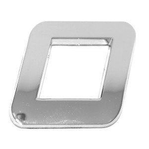 Eufab 3D Autoaufkleber O in Chrom-Optik zur individuellen Beschriftung.